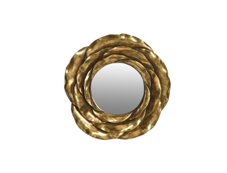 Espejo de pared DKD Home Decor Espejo Dorado Resina (41 x 5 x 41 cm)