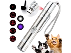 Juguete interactivo para gatos 7 en 1 con función de puntero rojo YANYXR