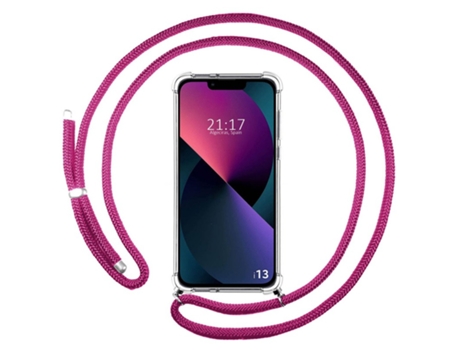 Carcasa iPhone 13 (6.1) TUMUNDOSMARTPHONE Colgante Rosa