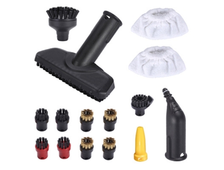 15 piezas para máquina de limpieza Karcher Sc1 Sc2 Sc3 Sc4 Sc5 Sc7, accesorios de repuesto, cepillo redondo, cabezal de cepillo de espejo