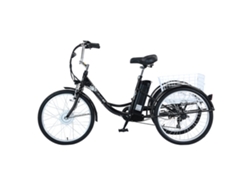 Triciclo de carga eléctrico Gogobest GF100 de 24 pulgadas, 350 W, batería de 36 V y 15 Ah