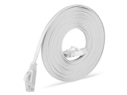 Cable De Red Ethernet Cat6 De 1000 Mbps Y 30 Metros (98 Pies) Con Conector Rj45 Para Routers Y Ordenadores - Blanco