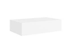 Estante con cajón de pared MDF blanco VIDAXL (40x23,5x10 cm)