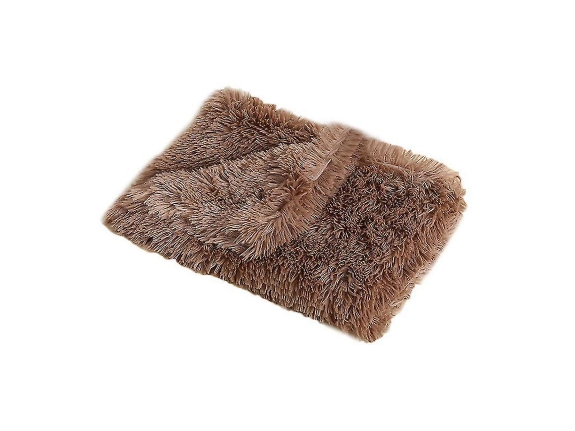 Rebe-manta Para Mascotas Suave Fluffy Cálida De Doble Capa Lavable Microfibra Poliéster Para Perros Y Gatos S Marrón