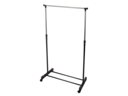 Estanteria perchero con ruedas acero inoxidable H.90-160cm WELLHOME