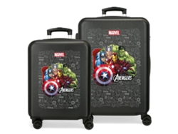 Set de figuras de acción del equipo Marvel Avengers Black Bad (65 x 46 x 23 cm - 91 l)