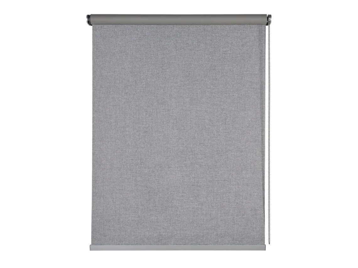 Estor Opaco Estores enrollables Blackout Premium con acabados en aluminio Gris 80 x 250 cm