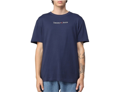Camisetas TOMMY JEANS Hombre Algodón Organico (S - Azul)