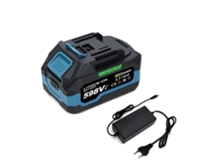 Batería recargable de iones de litio, capacidad de 4,0 Ah, compatible con herramientas inalámbricas, 1 cargador 598VF y 1 cargador OEM.