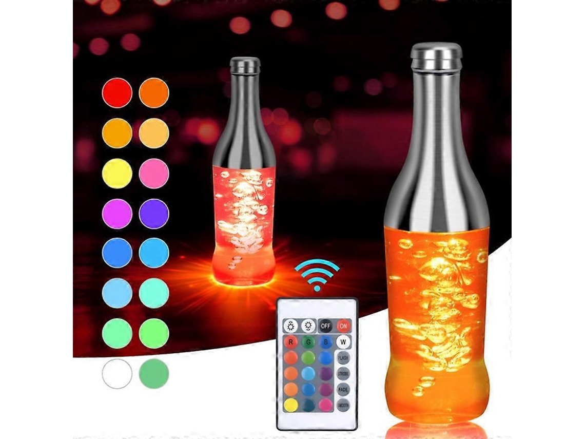 Luz LED para botella de vino de 3 W, una luz nocturna impresionante y decorativa. Rosewell