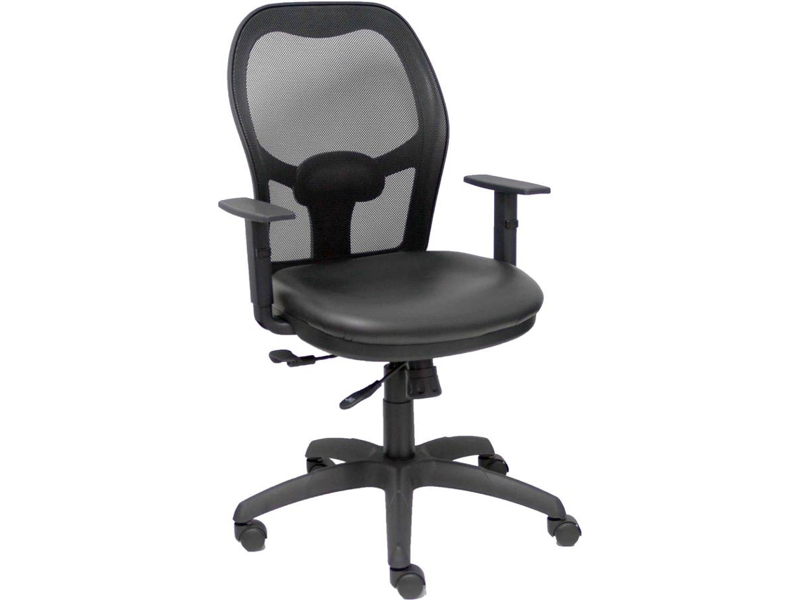Silla Operativa PYC Jorquera  Negro (Brazos Ajustables - Similpiel)