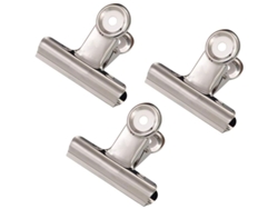 Clips Metálicos Grandes Para Cajones, Paquete De 20, Clips Para Papel/archivadores Plateados Bulldog De 51 Mm (2")