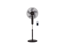 Ventilador De Pie Lungra Regulable Con Mando A Distancia (50w 230v) Ø43x133cm Color Negro