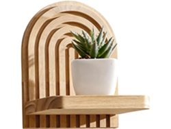 Estante flotante con forma de arcoíris, ideal para salas de meditación, exhibición y organización | Estante flotante Slowmoose