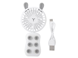 Phone Fan Mini Portátil De Viento Fuerte Enfriamiento Usb De Mano Blanco