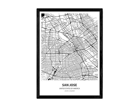 Poster NACNIC Mapa de San Jose USA (A3)