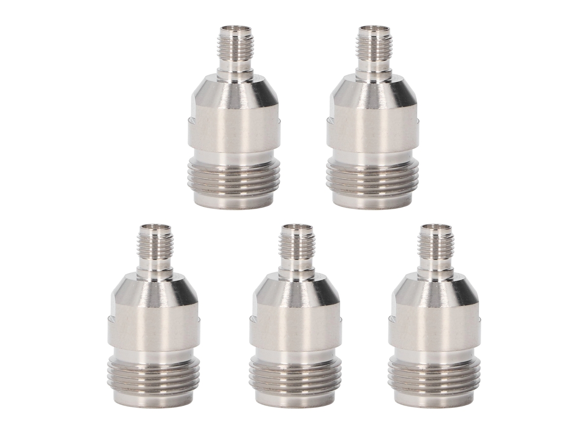 Kit Convertidor Coaxial Rf De 5 Piezas Con Conector Adaptador N Hembra A Sma Hembra, 50 Ω Ofc Para Antena Gps Y Radio Wifi.