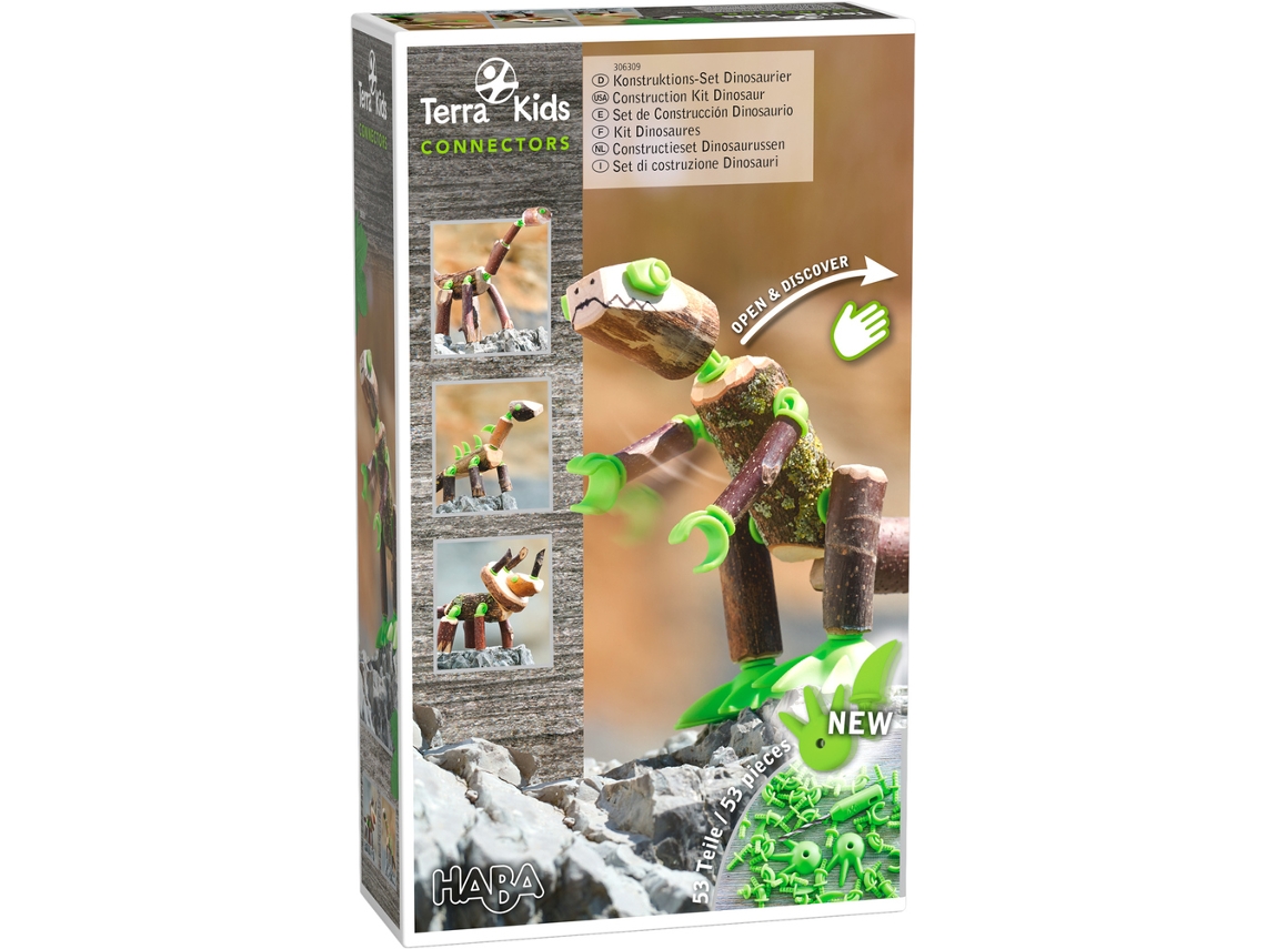 Jogo de Mesa HABA Terra Kids Connectors - Construction Kit Dinosaur (8 Anos)