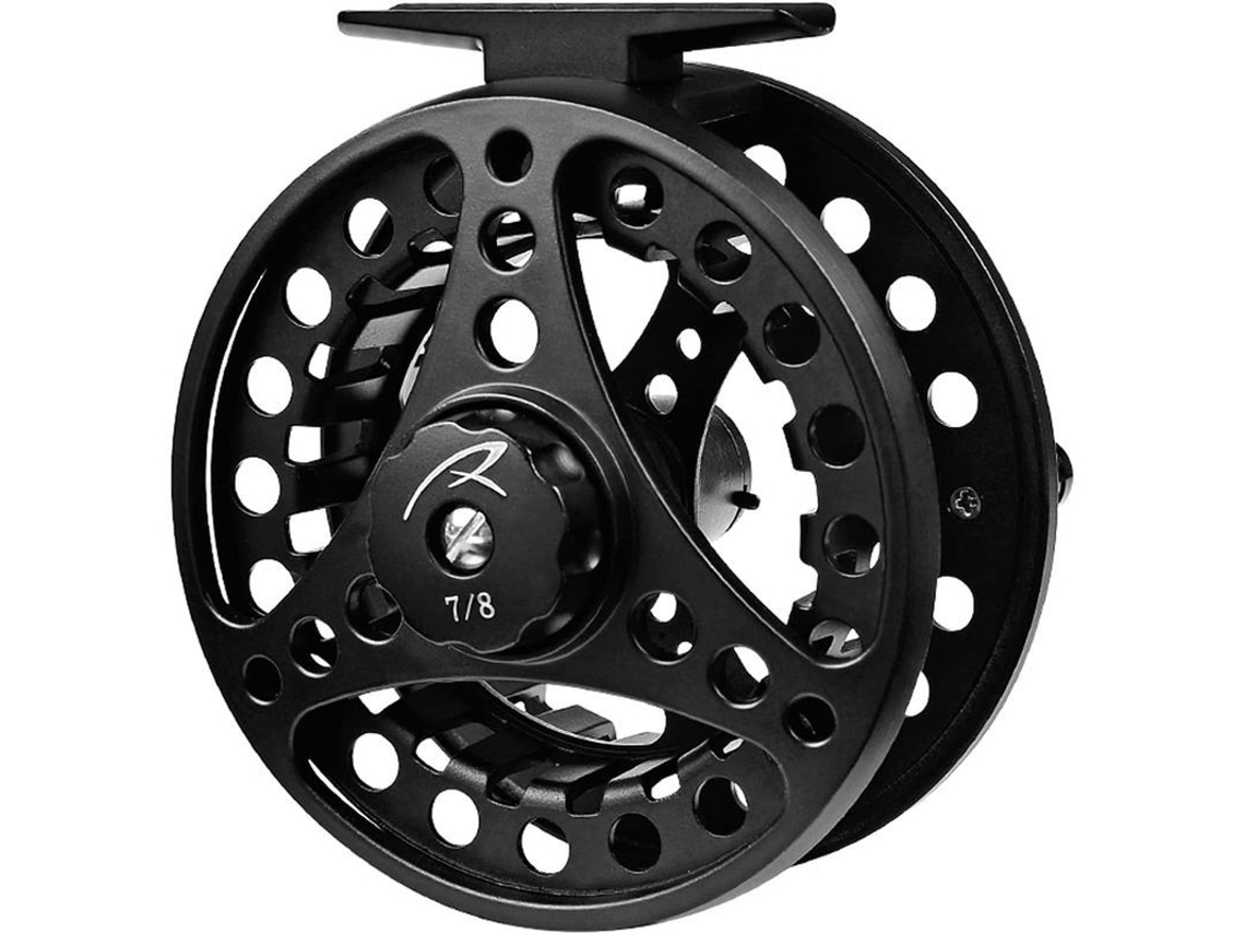 Molinho De Pesca Fly Full Aluminio Cnc 7/8 Con Sistema De Freno De Disco Negro