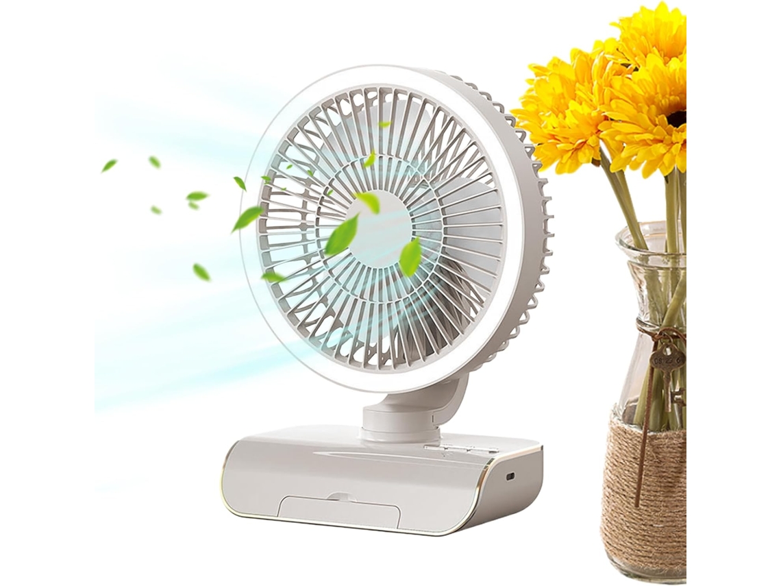 Ventilador personal oscilante portátil con carga USB, 7,09 x 4,13 x 9,84 SFUSHOS