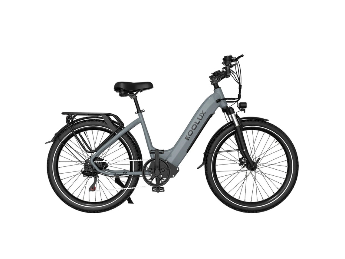Bicicleta eléctrica Koolux X2, 250 W, 25 km/h, 48 V 13,5 Ah, 80 km de autonomía, caja de cambios Shimano de 7 velocidades, neumáticos de 26 pulgadas.