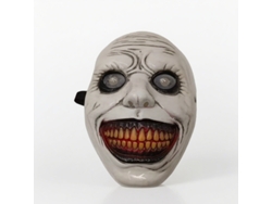 Máscara de Halloween Horror Diablo Cabeza Capa Fiesta Cos Accesorios Fondo Blanco Estilo Retro Chennnls