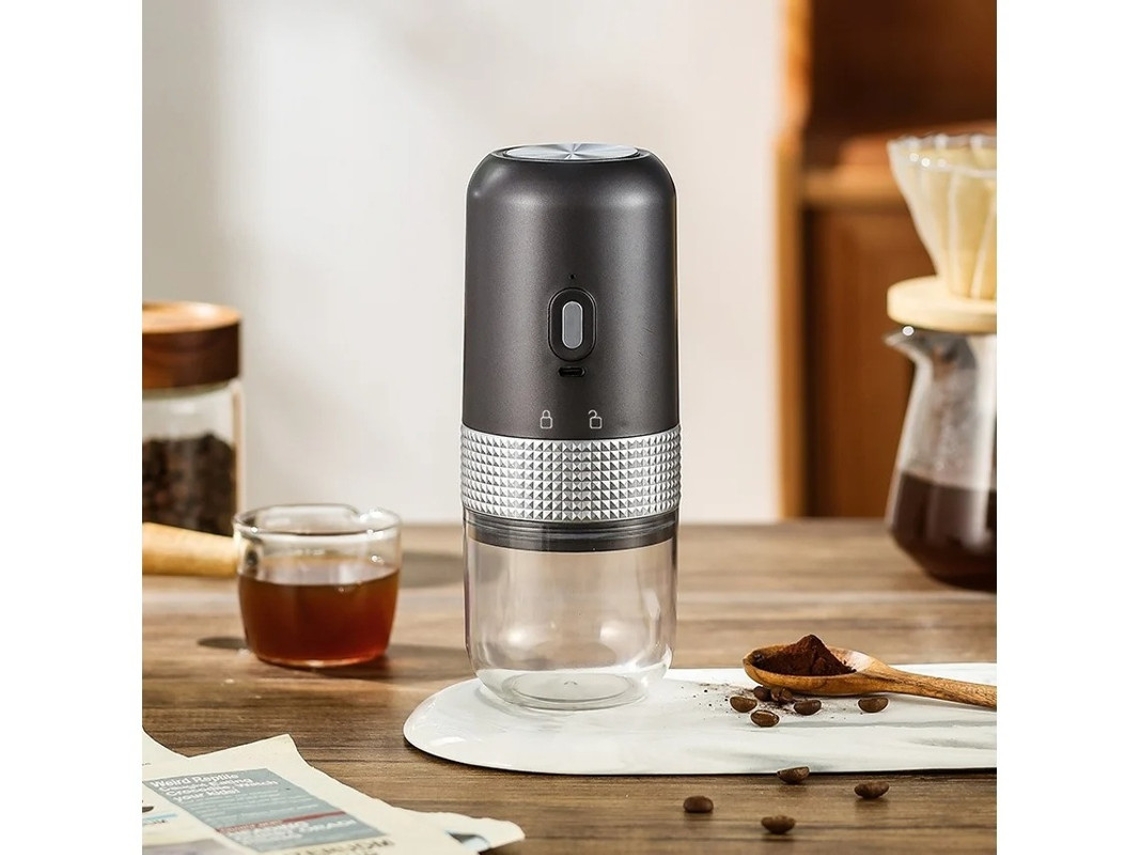Molinillo de café Bestvite totalmente automático con grosor ajustable (gris)