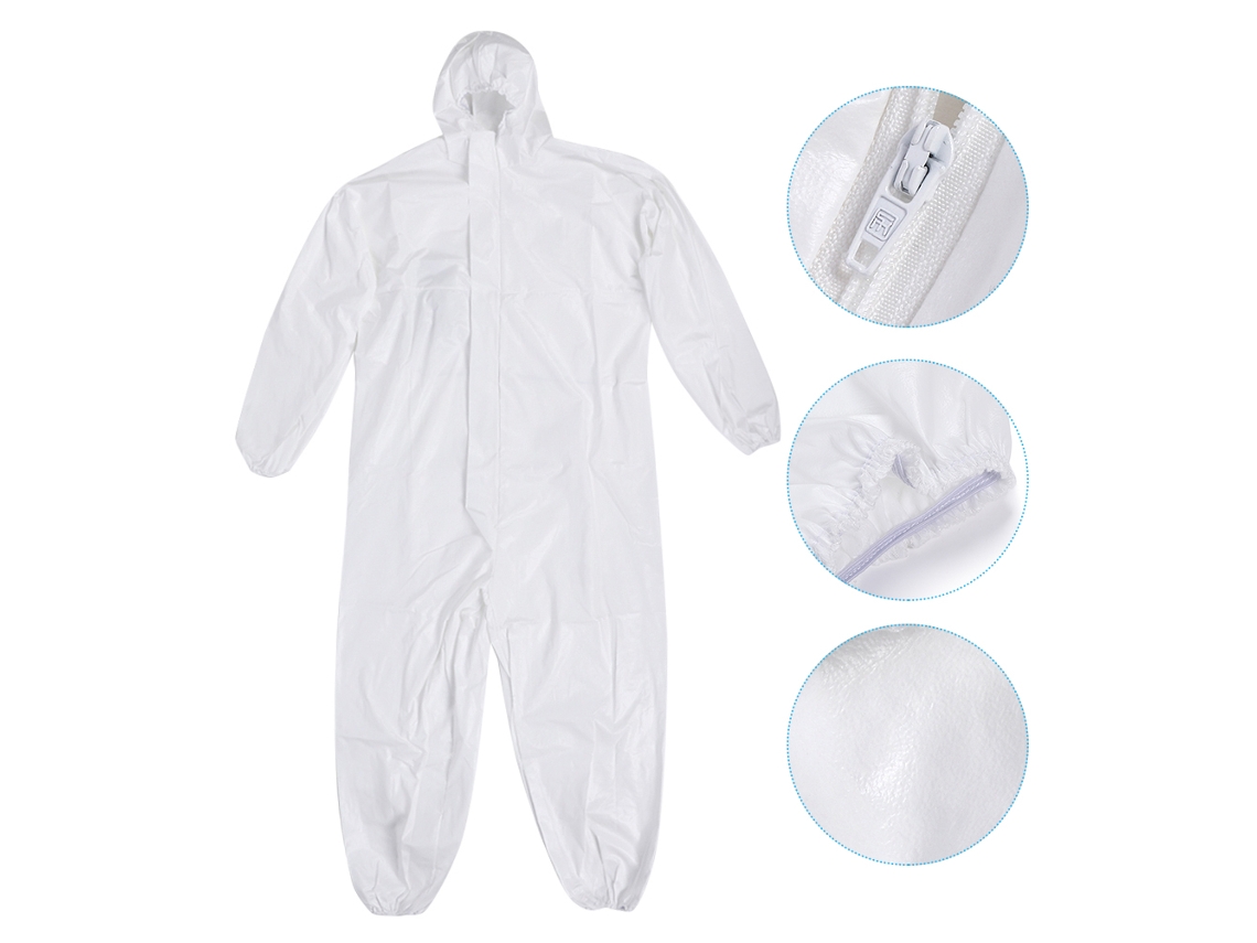 Traje De Protección Con Capucha Y Zapatos Reutilizable Ropa De Seguridad Unisex Equipo De Protección Personal Cuerpo Completo