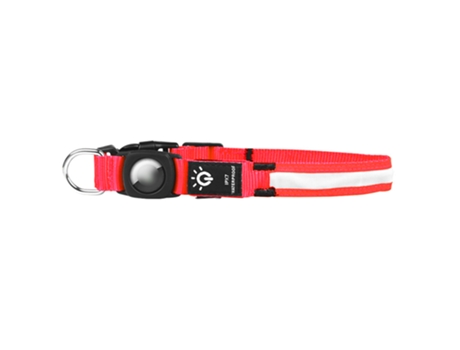 Collar para perros AirTag, collar para perros iluminado recargable para perros pequeños, medianos y grandes