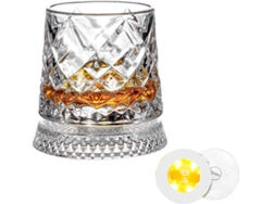 Elegante vaso de whisky transparente con diseño en espiral, ideal para decoración de fiestas, copa de vino y cóctel, CHABERLU