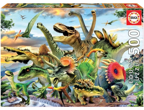 Puzzle EDUCA 500 Dinosaurios (Edad Mínima: 12 Años - 500 Piezas)