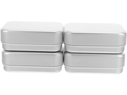 Juego De 4 Jaboneras De Aluminio,soporte De Doble Capa,recipiente Compacto Para Jabón De Baño