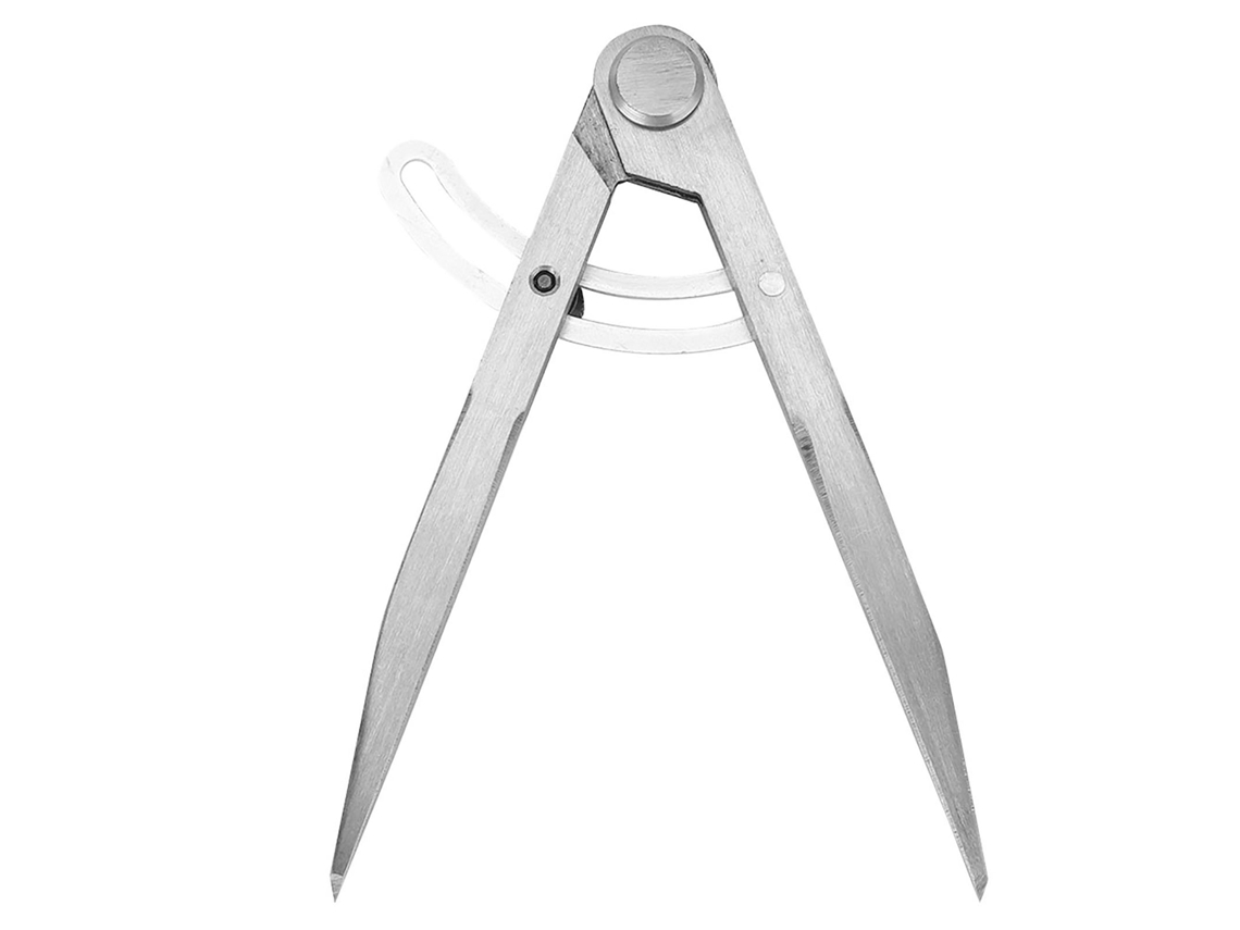 Compás De Acero Ajustable Para Herramientas De Bricolaje De Marroquinería, Espaciador De Bordes De 155 Mm