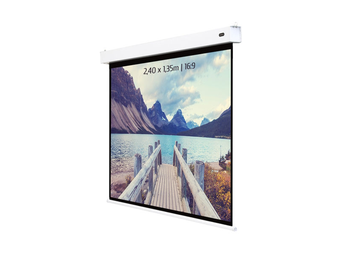 Pantalla de proyección Universal KIMEX 047-1514 (2.40 x 1.35m - Blanco)