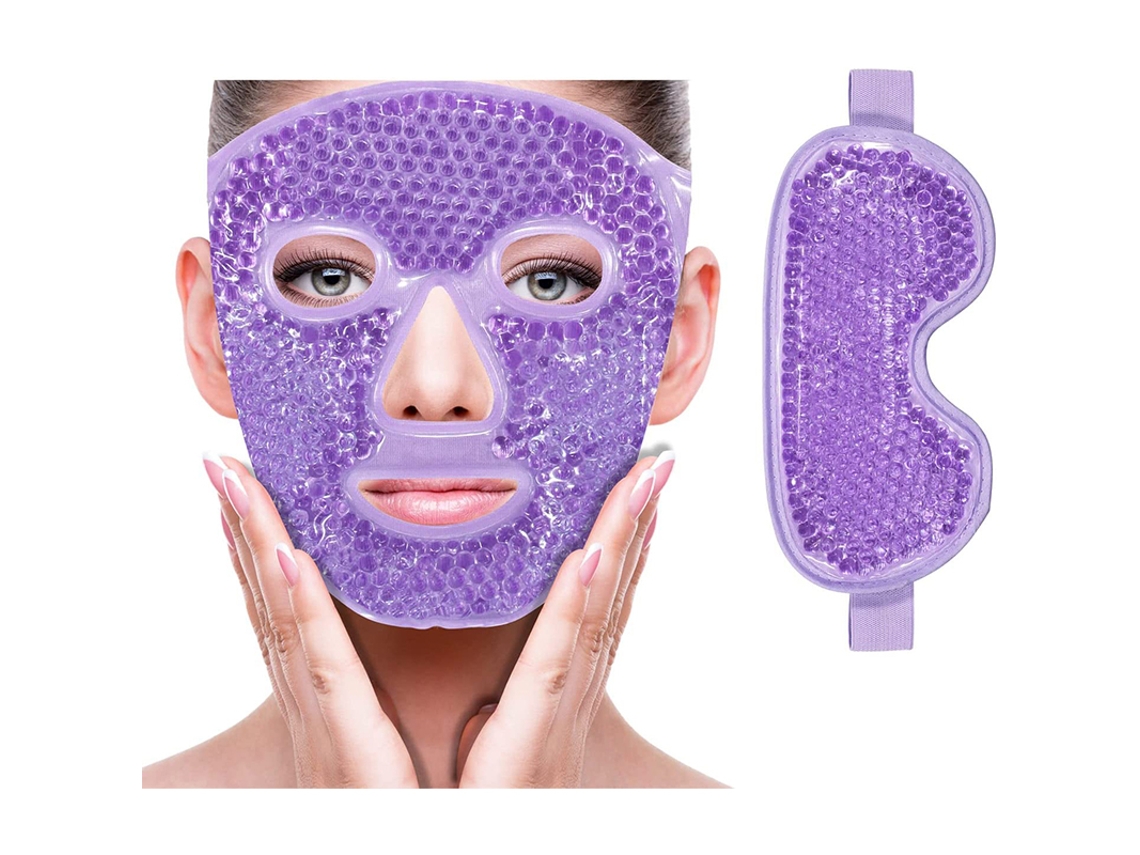 (morado) Una Máscara De Ojos Refrescante O Una Compresa De Hielo Pueden Aclarar Las Ojeras Y Reducir Las Bolsas Debajo De Los Ojos.