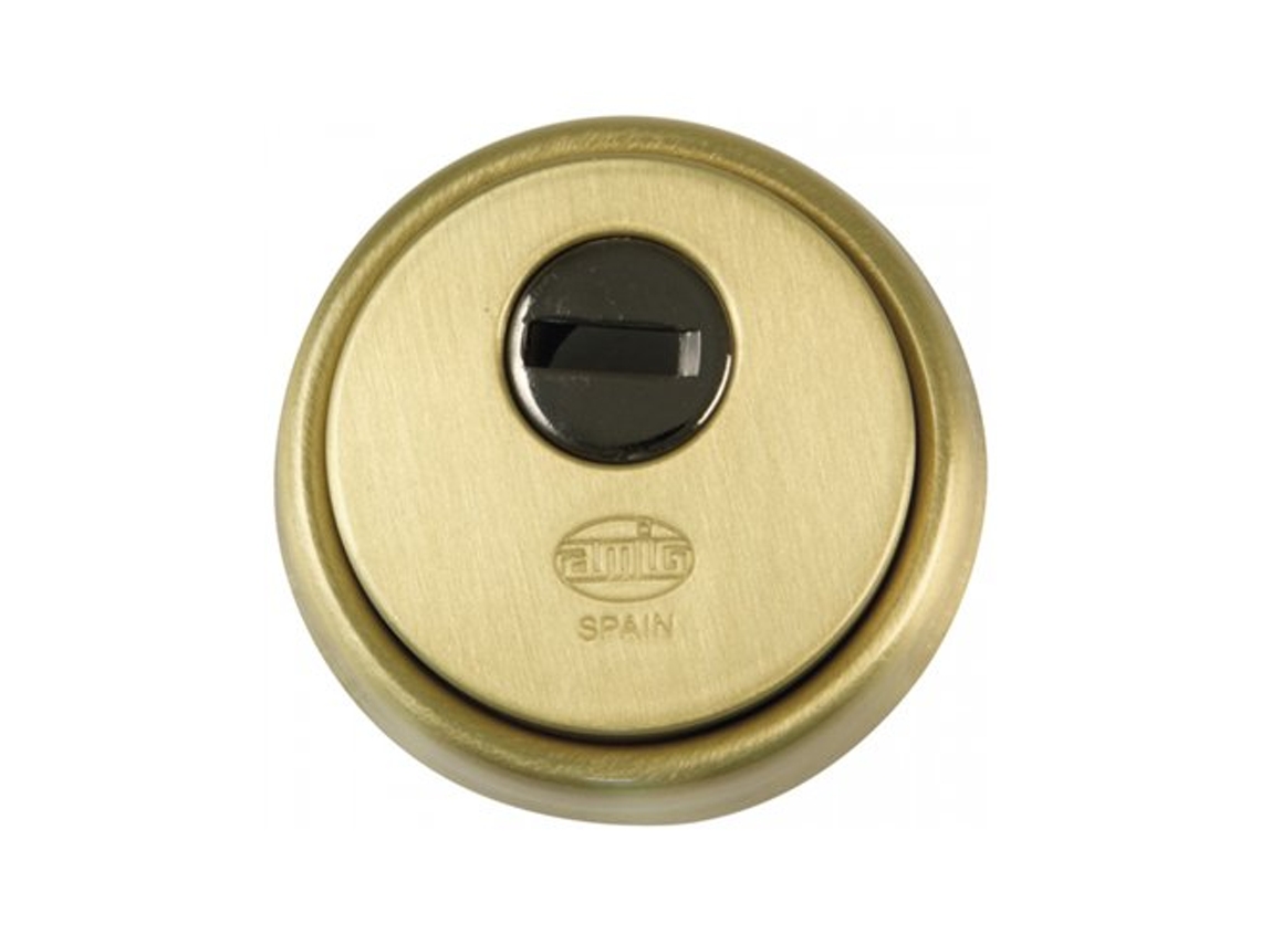 Escudo En Latón Mate Macizo 65mm Mod. 30 6358 Amigos