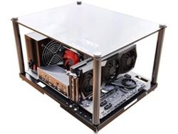 Gabinete para PC gaming con chasis abierto para pruebas de PC, compatible con placas base ATX y MTX. SFUSHOS