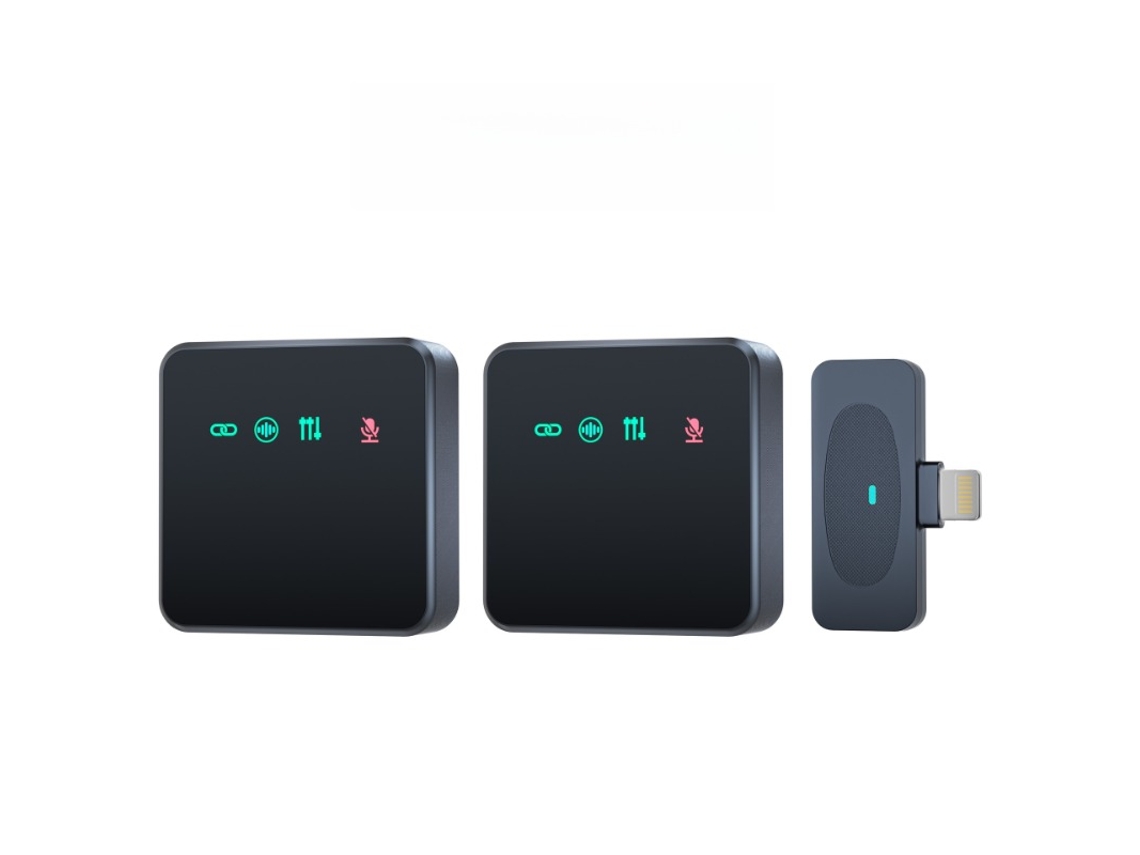 Mini Micrófono Inalámbrico De Solapa Para Grabación Con Un Solo Clic Compatible Con La Interfaz De Apple Cuich