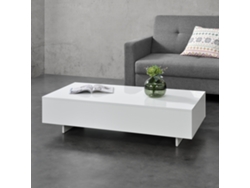 Mesa de Centro [EN.CASA] Lärketorp  (Blanco - Tarjeta Con Cara De Melamina - 115 x 55 x 31 cm)