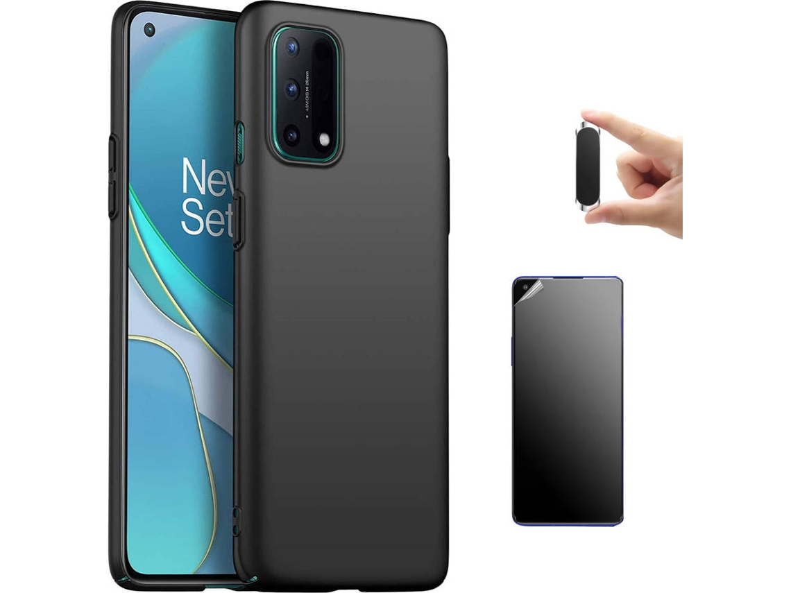 Funda + Protector de Pantalla + Soporte Magnético Oppo F19 Turtleshell Negro