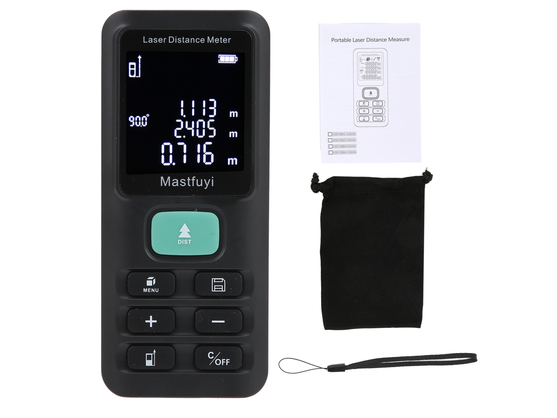 Medidor De Distancia Láser Infrarrojo Electrónico Portátil De Alta Precisión Fy899 De 120 M