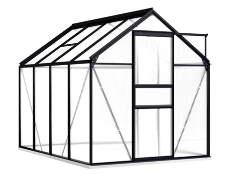 Invernadero VIDAXL con marco Aluminio Gris Antracita 4,75 m²