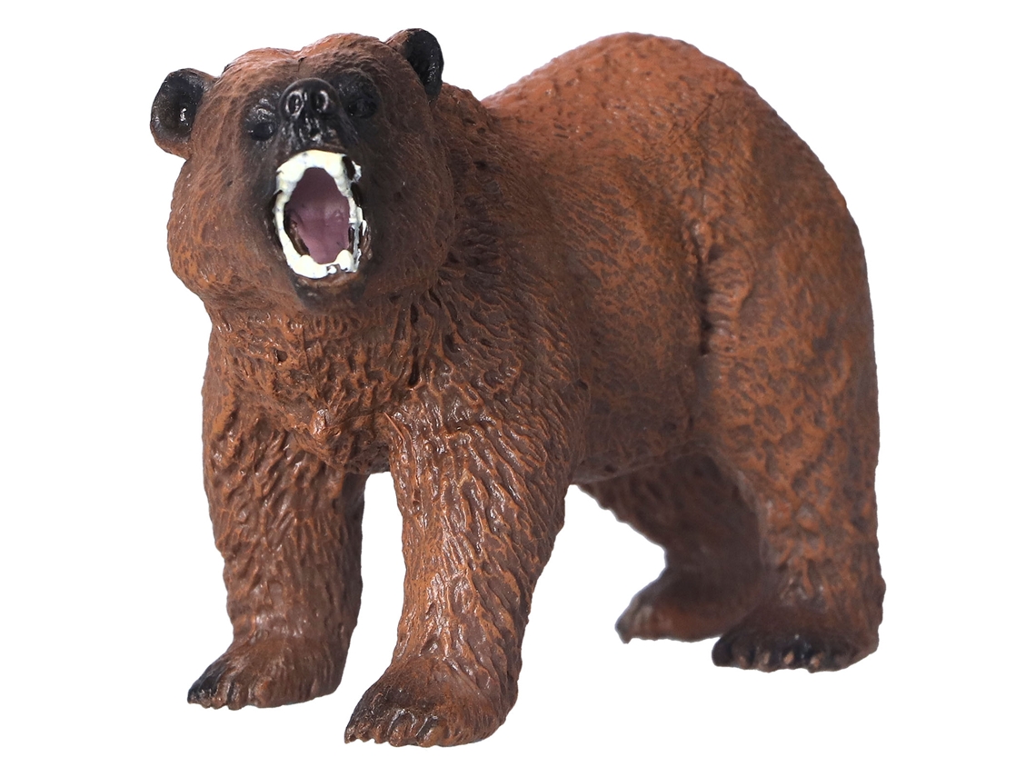 Modelo De Oso Pardo, Juguete De Acción De Animal De La Selva Simulado, Fabricado En Pvc Para Niños De 3 Años En Adelante.