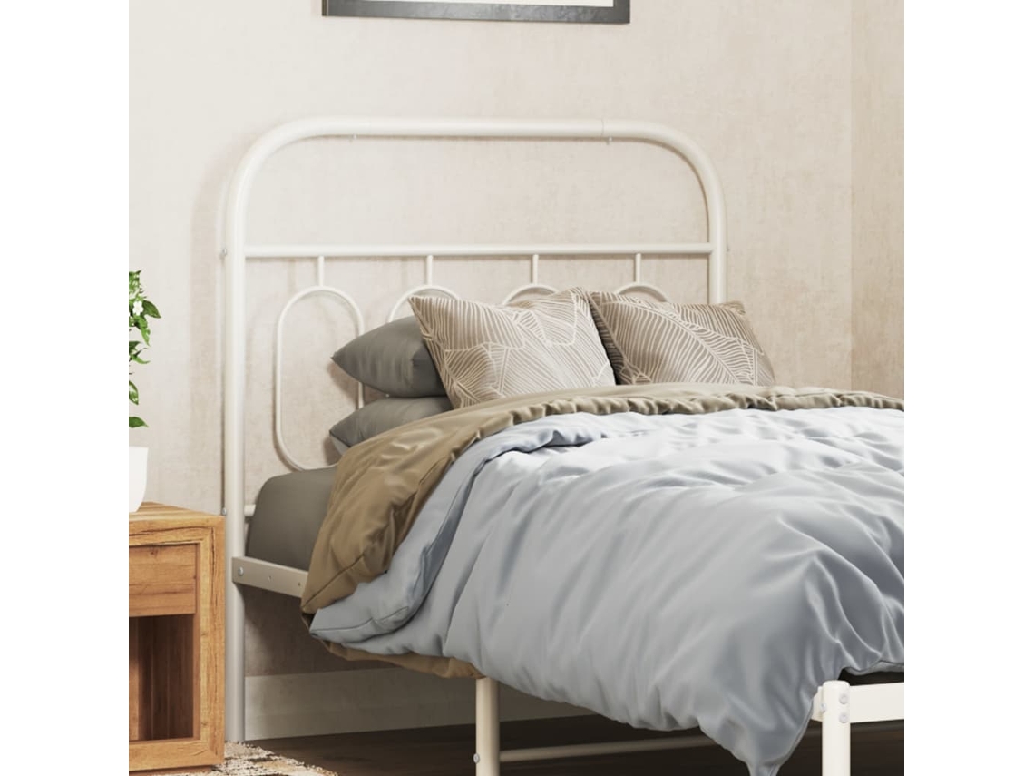 Cabecero De Metal Blanco 80 Cm