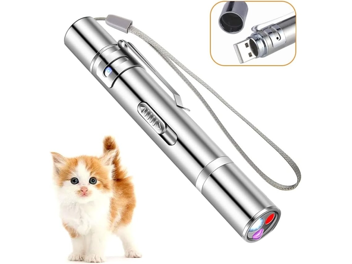 Juguete Láser Para Gatos, Juguete Para Gatos Con Puntero Láser Rojo.