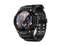 Reloj inteligente deportivo y de fitness con pantalla TFT de 1,28 pulgadas y compatibilidad con llamadas Bluetooth (negro)
