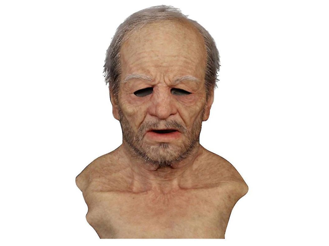 Máscara De Látex Completa Para Adultos Y Personas Mayores Para Disfraces De Halloween Y Cosplay Wyi