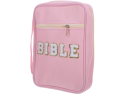 Estuche Rosa Para Biblia Para Mujer, Bolsa Protectora Acolchada De 26,4 X 20 X 7,5 Cm.