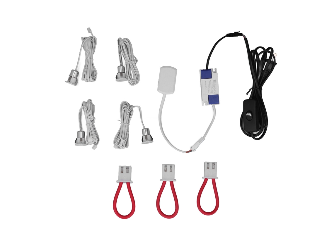 2026-foco Led Empotrado Techo Interior Con 4 Cabezas Para Joyería, Gabinetes, Museos Y Paredes
