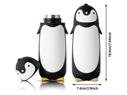 2026da-bebedero De Acero Inoxidable Pingüino Lindo 280ml Termico Portatil Para Niños Y Amigos